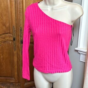 H&M Divided One Shoulder Long Sleeve Blouse